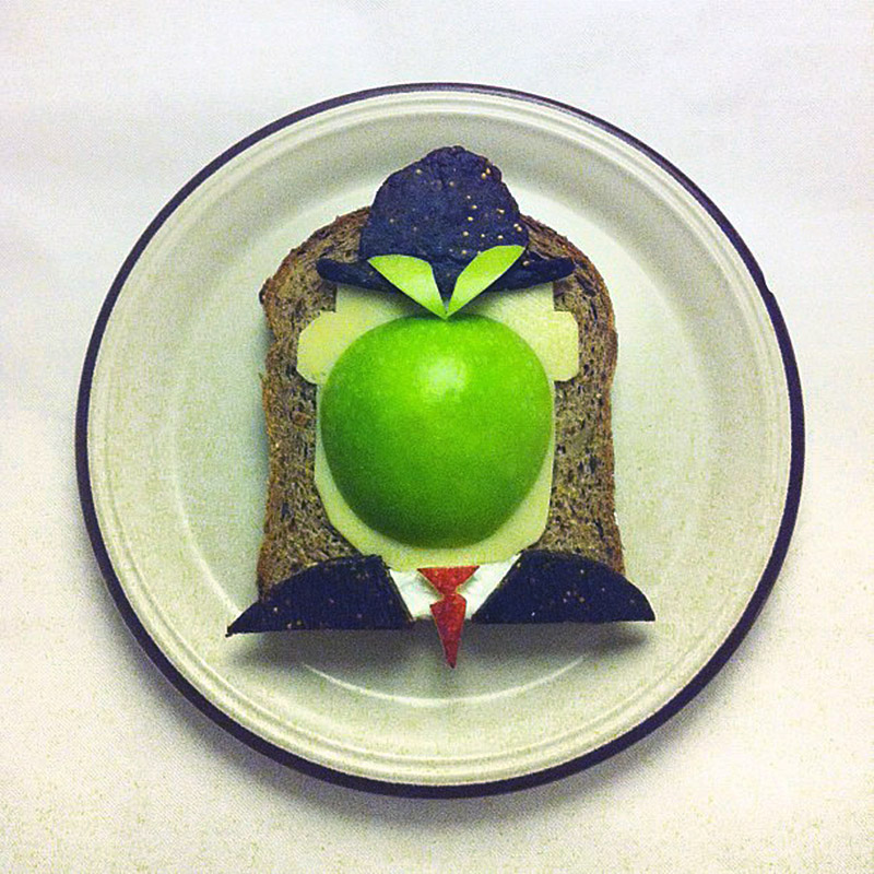 Magritte Art Toast Project Ida Frosk IIHIH